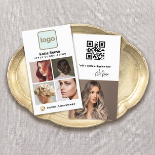 Visite Logo personnalisé Carte photo de médias sociaux - 