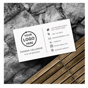 Visite Logo personnalisé minimaliste moderne carte de vis