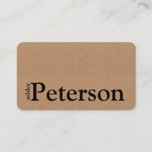 Visite Logo personnalisé papier kraft fait main Carte de 