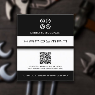 Visite Logo professionnel propre de bricoleur Carte de vi