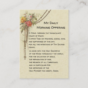 Visite Ma prière de offre de matin quotidien carte saint