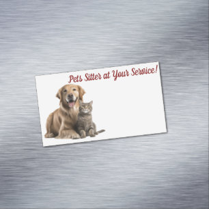 Visite Magnétique Animaux domestiques à vos services ! Carte de visi