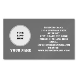 Visite Magnétique Carte de logo d'entreprise personnalisable