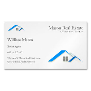 Visite Magnétique Élégant Immobilier Maison sur toit - Carte de vi