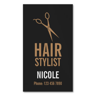 Visite Magnétique Magnat de carte Styliste de cheveux