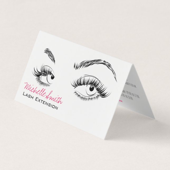 Visite Maquillage Artiste Lashes Brosse Carte de fidélité (Devant)