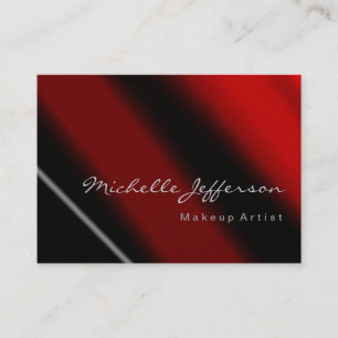 Visite Maquillage Chubby Artiste Chic Rouge Noir Carte de