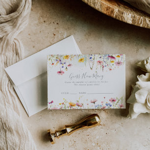 Visite Meadow Fleur sauvage Devine Combien De Carte De Je