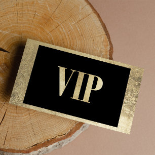 Visite Membre du club de la carte VIP à cadre noir et or