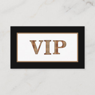 Visite Membre du club de la carte VIP en bois noir modern