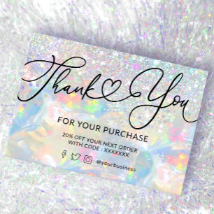 Visite merci parties scintillant opal texture carte de vi