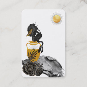 Visite *~* Mermaid Mystic Silver Gold Luna Carte de visit