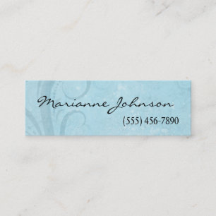 Visite Mini Bleu grunge et carte de profil affligée par Aqua