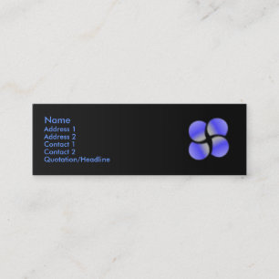 Visite Mini Carte bleue de profil de cercles