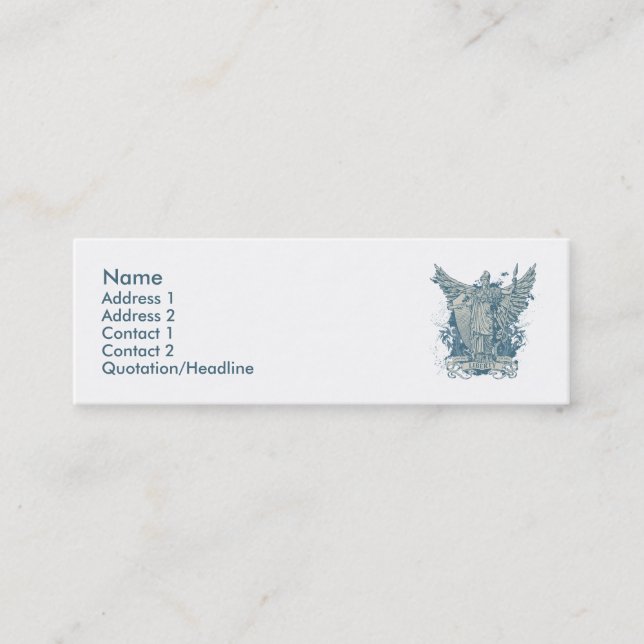 Visite Mini Carte bleue de profil de Libertas (Devant)