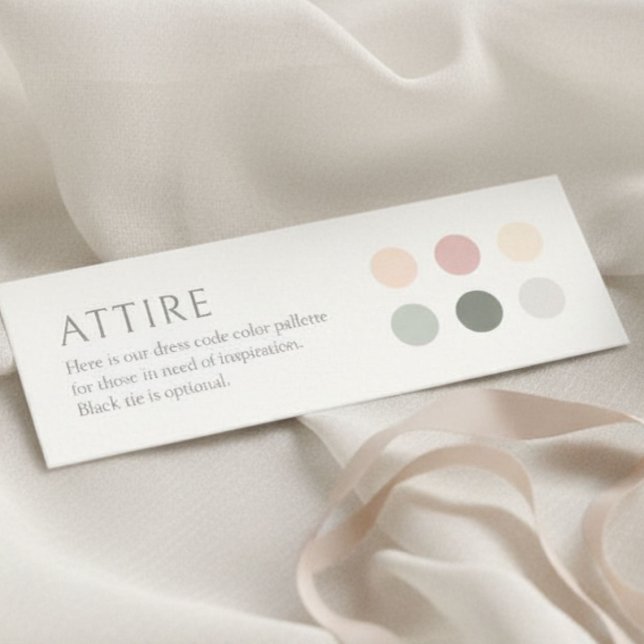 Visite Mini Carte de code vestimentaire de mariage à points de (Créateur téléchargé)