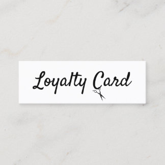 Visite Mini Carte de poinçonnage Loyauté pour liste de cheveux