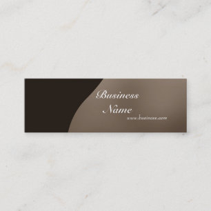 Visite Mini Carte de profil Crème de café d'affaires Skinny