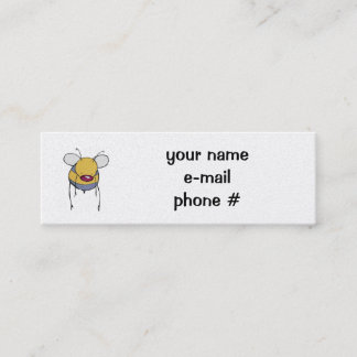 Visite Mini carte de profil d'abeille