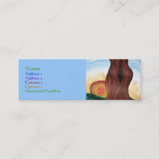Visite Mini Carte de profil d'arbre de femme