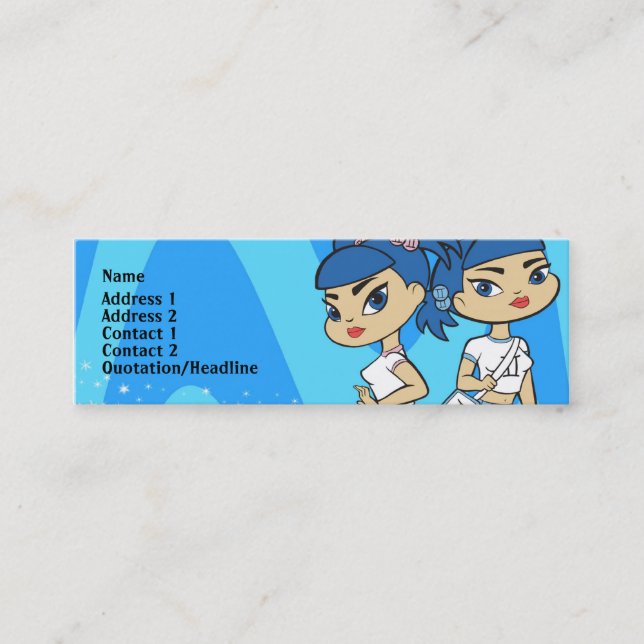 Visite Mini Carte de profil de Gémeaux (Devant)