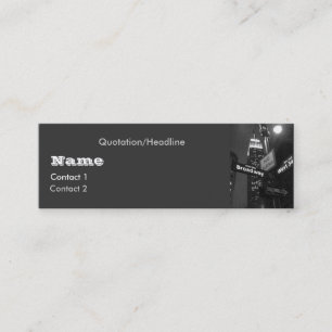 Visite Mini Carte de profil de nuit de ville
