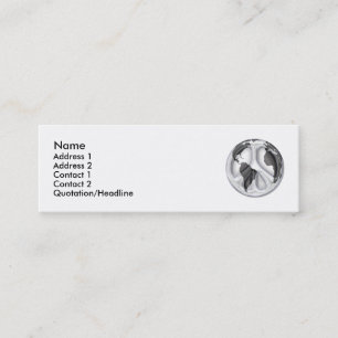Visite Mini Carte de profil de paix du monde