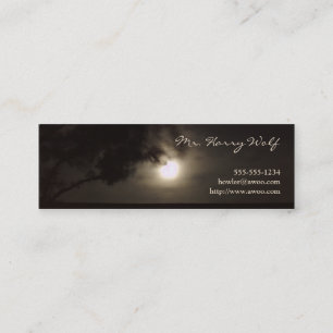 Visite Mini Carte de profil de pleine lune