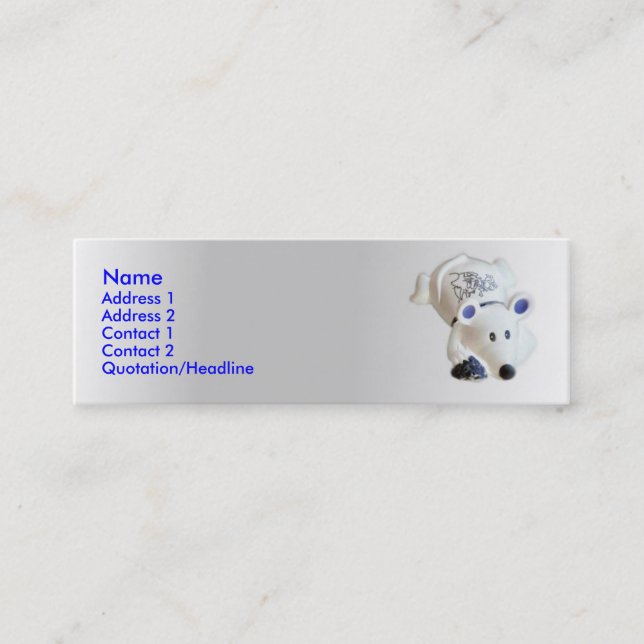 Visite Mini Carte de profil de souris (Devant)