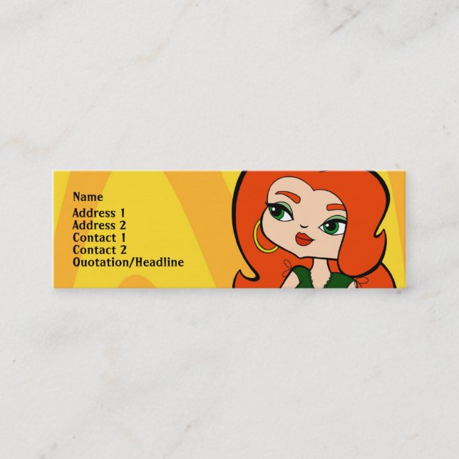 Visite Mini Carte de profil de Taureau (Devant)