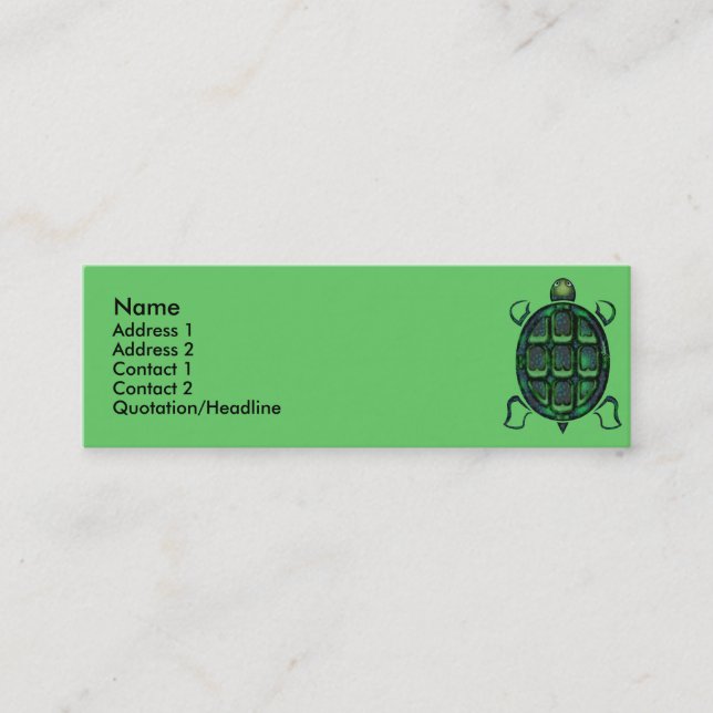 Visite Mini Carte de profil de Tortuga (Devant)