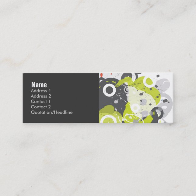 Visite Mini Carte de profil de truc (Devant)