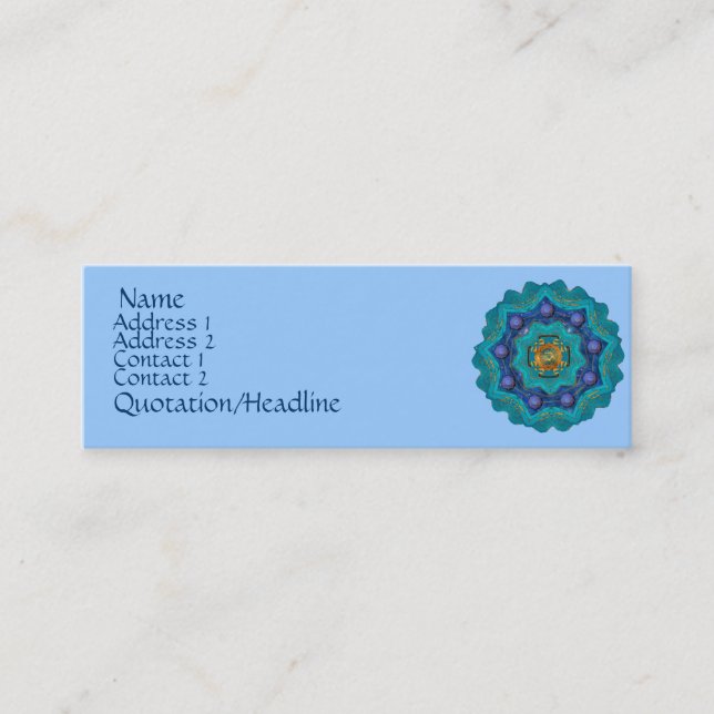 Visite Mini Carte de profil d'étoile d'Indira (Devant)