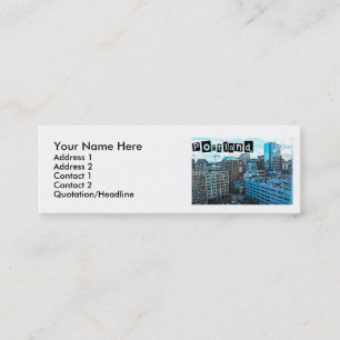 Visite Mini Carte de profil d'horizon de Portland