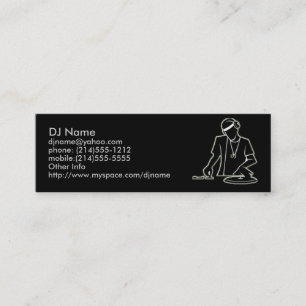 Visite Mini Carte de profil du DJ