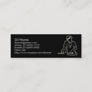 Visite Mini Carte de profil du DJ