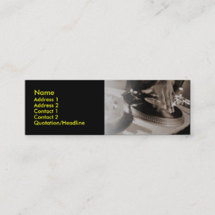 Visite Mini Carte de profil du DJ