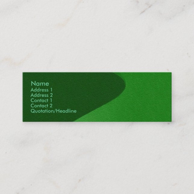 Visite Mini Carte de profil Gris vert grès (Devant)