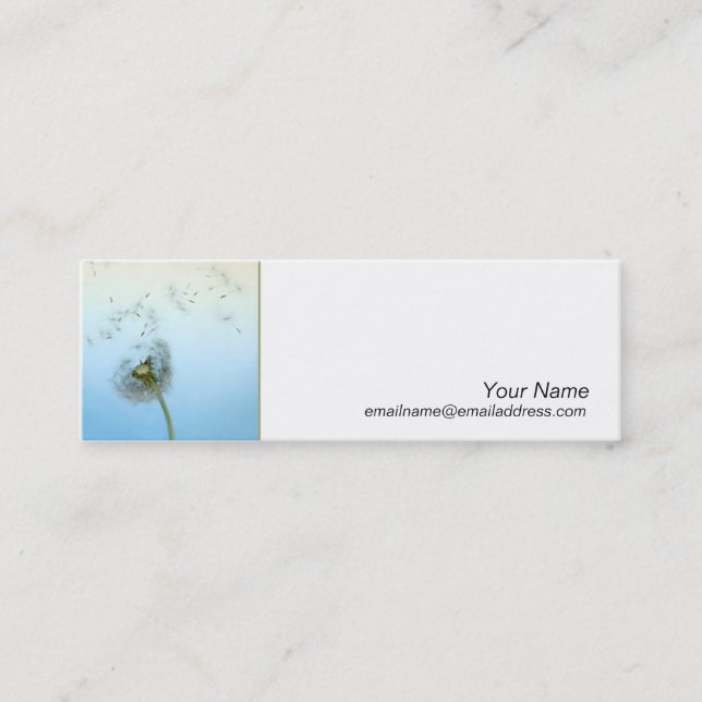 Visite Mini Carte de profil maigre - faire un voeu (Devant)