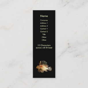 Visite Mini Carte de profil mince Lionfish