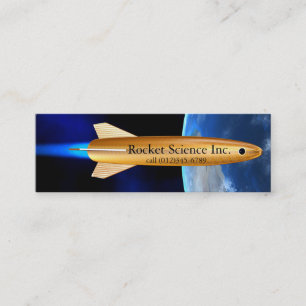 Visite Mini carte de profil pour des scientifiques de fusée