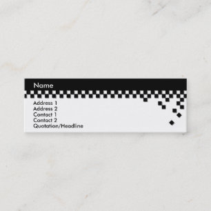 Visite Mini Carte de profil professionnelle classique