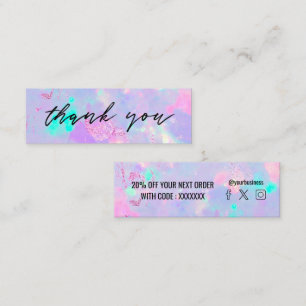 Visite Mini carte de réduction opale violet gemstone