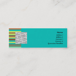 Visite Mini Carte en bon état de profil de chocolat