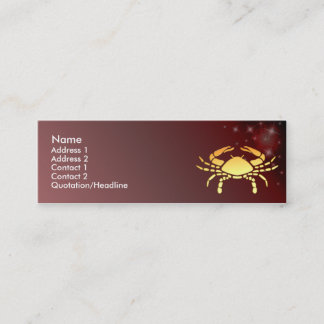 Visite Mini Carte faite sur commande de profil de signe de