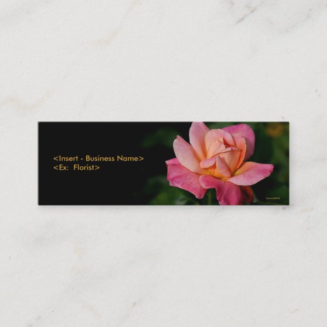 Visite Mini Carte florale de profil (Devant)