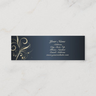 Visite Mini Carte florale élégante de profil de remous