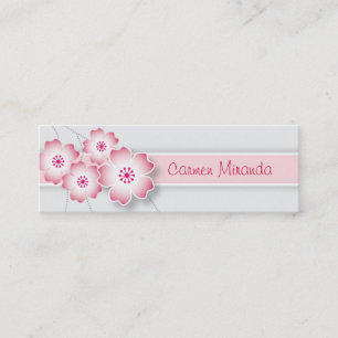Visite Mini Carte maigre de fleurs de cerisier