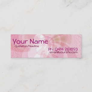 Visite Mini Carte maigre de profil d'Abstract_Pink
