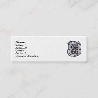 Visite Mini Carte maigre de profil de l'itinéraire 66